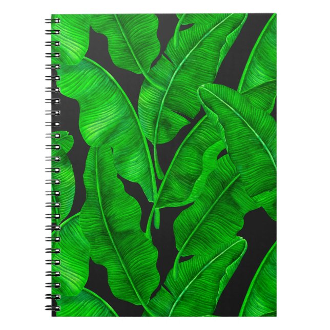 Carnet Motif feuille de banane (Devant)