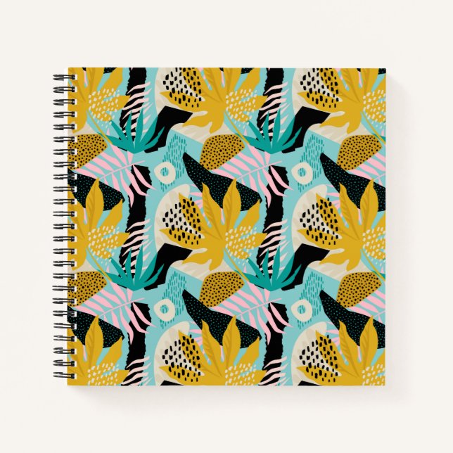 Carnet Motif Feuille de la forêt tropicale tropicale (Devant)