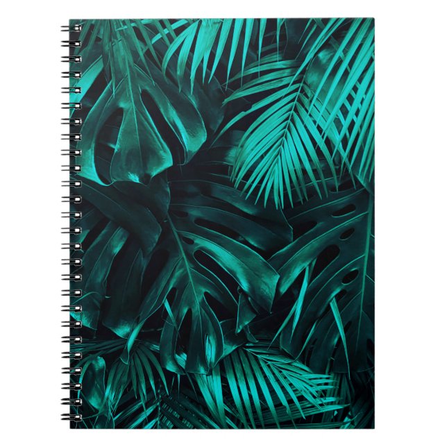 Carnet Motif feuille tropical (Devant)
