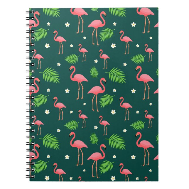 Carnet Motif Flamant Tropical (Devant)