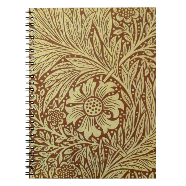 Carnet Motif Fleur Antique Marigold de William Morris (Devant)