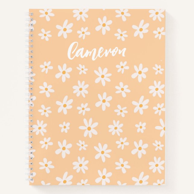 Carnet Motif Fleur Cute Daisy (Devant)