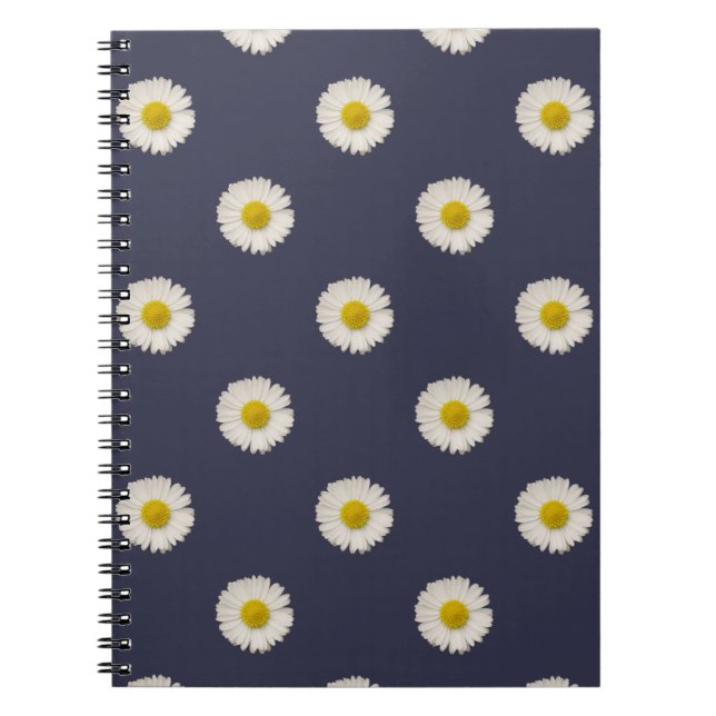 Carnet Motif Fleur de marguerite (Devant)