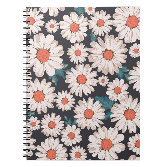 Carnet Motif Fleur Fleur Fleur Fleur Fleur Simples (Devant)