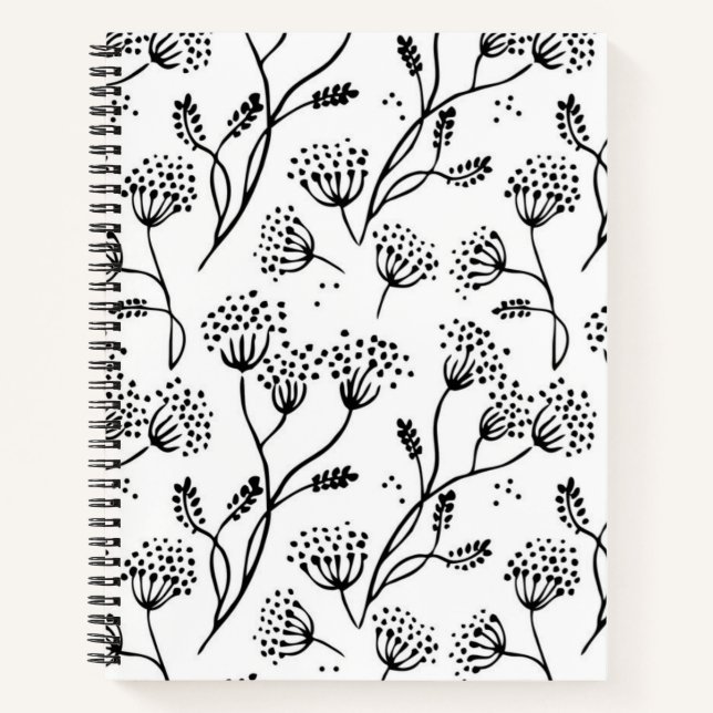 Carnet Motif floral (Devant)