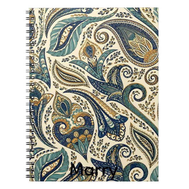 Carnet motif floral (Devant)