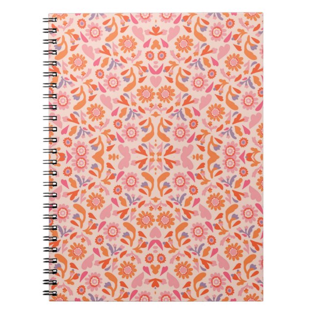 Carnet Motif floral (Devant)