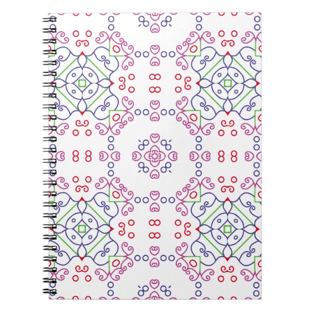 Carnet motif floral Abstrait design abstrait, art, maison (Devant)