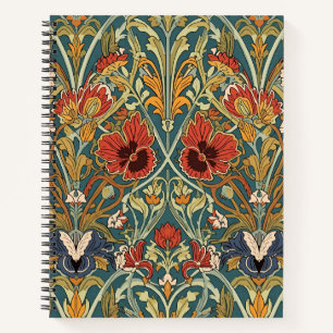 Carnet Motif floral Art nouveau de William Morris Compton