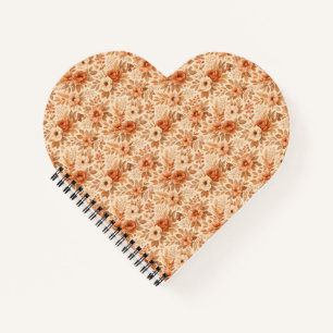 Carnet Motif floral automnal cosy
