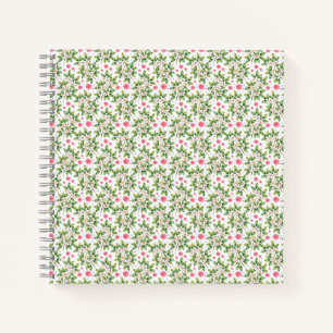 Carnet Motif floral de branche de fleur à l'aquarelle