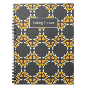 Carnet motif floral de fleurs de printemps