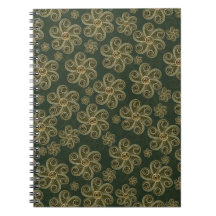Motif floral de la forêt en papier roulé