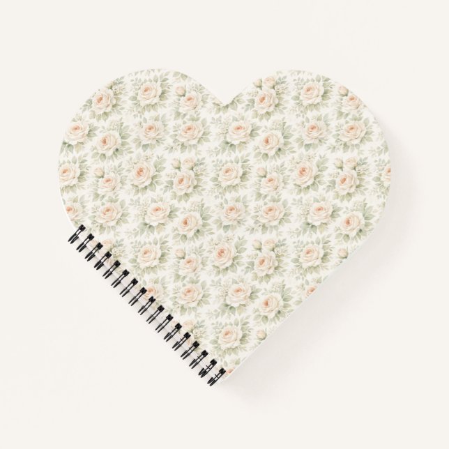 Carnet Motif floral de mariage (Devant)