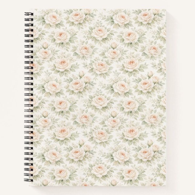 Carnet Motif floral de mariage (Devant)