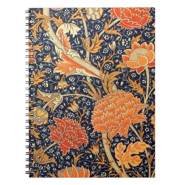 Carnet Motif floral de Nouveau d'art de William Morris (Devant)