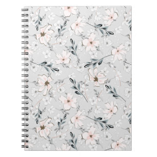 Carnet Motif floral délicat.