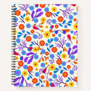 Carnet Motif floral exotique coloré-23146