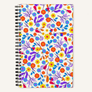 Carnet Motif floral exotique coloré-23146