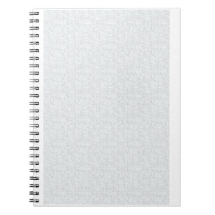 Carnet Motif floral géométrique gris clair