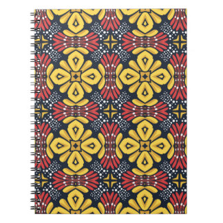 Carnet Motif floral incomparable sur arrière - plan noir