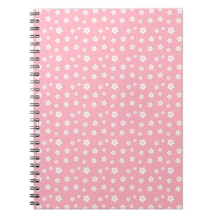 Carnet Motif floral rose