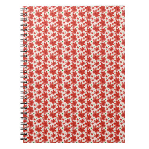 Carnet Motif floral rouge sans couture Fleur rétro mignon
