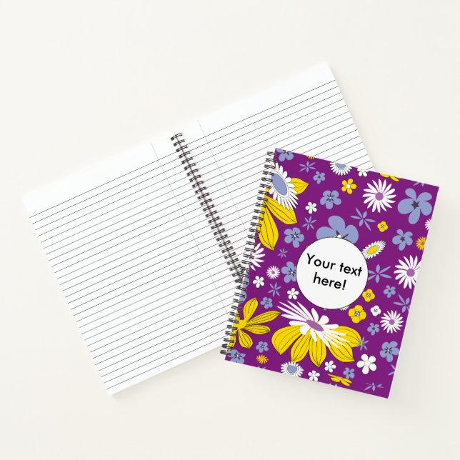Carnet Motif floral sans couture (Intérieur)