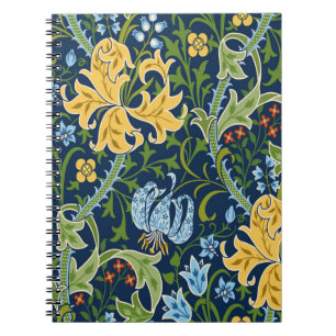 Carnet Motif Floral sans couture avec de grandes fleurs, 