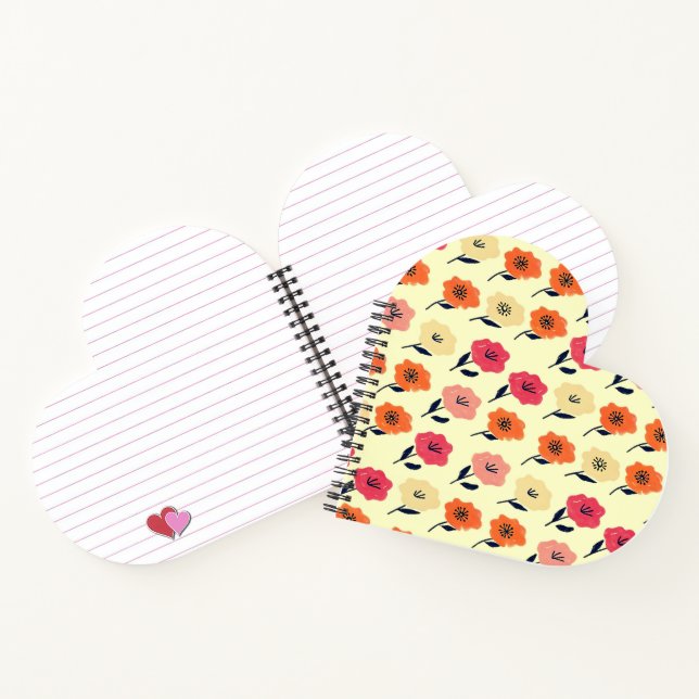 Carnet Motif floral vibrant (Intérieur)