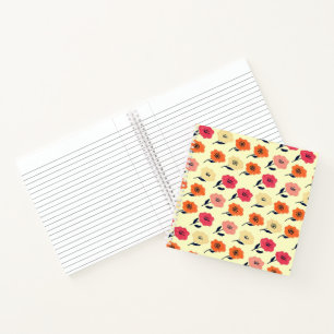 Carnet Motif floral vibrant