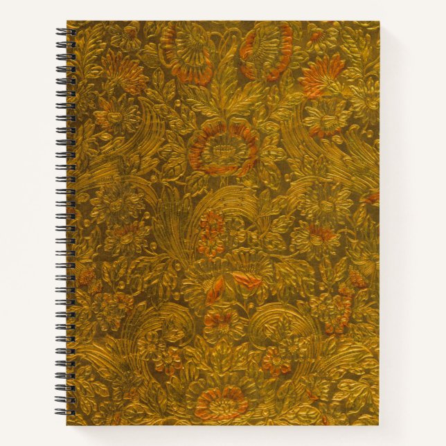 Carnet Motif floral vintage avec basculement (Devant)