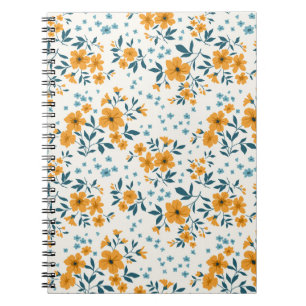 Carnet Motif floral vintage et tendance. Sans fin