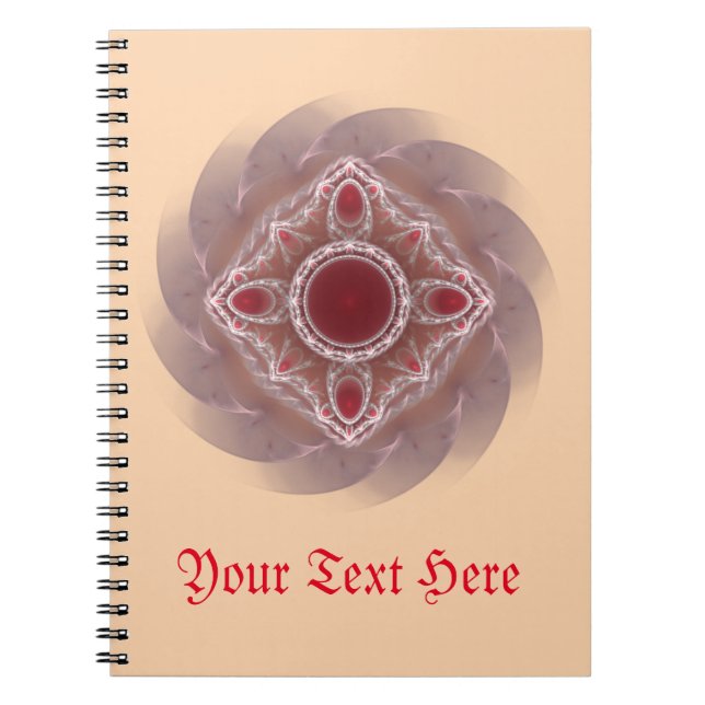 Carnet Motif fractal (Devant)