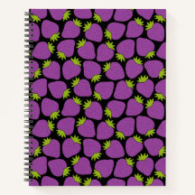 Motif Fraise, Dark Academia Goth Violet