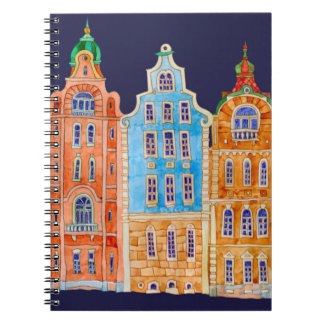 Carnet Motif frontalier transparent et architectural sur