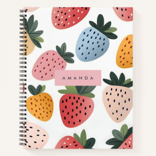 Carnet Motif Fruit Fruit Cute personnalisé