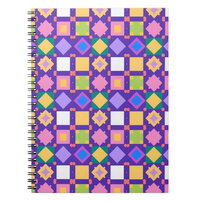 Carnet Motif géométrique abstrait (Devant)