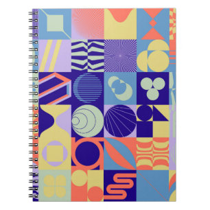 Carnet motif géométrique Abstrait aux formes simples