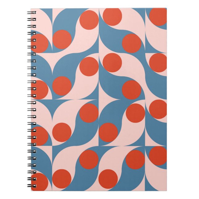 Carnet Motif géométrique abstrait moderne et transparent  (Devant)