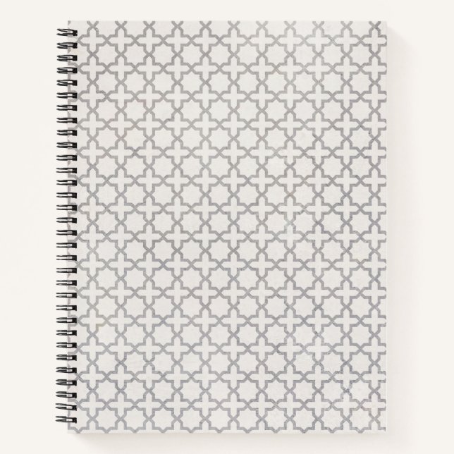 Carnet Motif géométrique beige islamique (Devant)