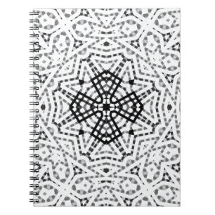 Carnet Motif géométrique blanc et noir