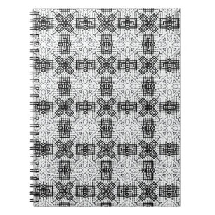 Carnet Motif géométrique blanc et noir