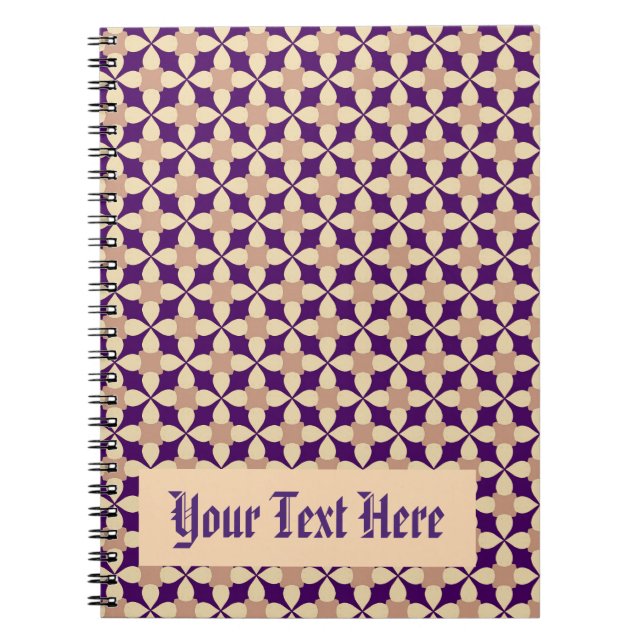 Carnet Motif géométrique classique (Devant)