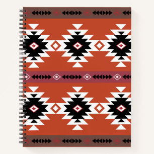 Carnet Motif géométrique coloré Aztec