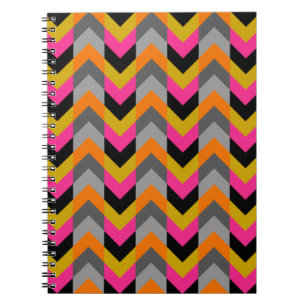Carnet Motif géométrique coloré de Chevron