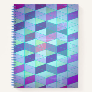 Carnet Motif géométrique Cubes en Triangles