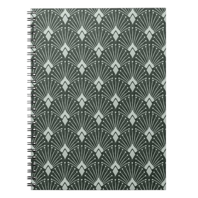 Carnet Motif géométrique design, art déco. (Devant)