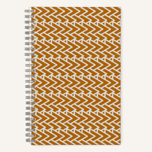 Carnet Motif géométrique doré chaud moderne