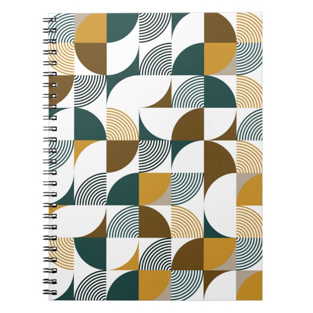 Carnet Motif géométrique moderne et transparent (Devant)